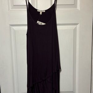 Express purple Asymmetrical Sundress Top